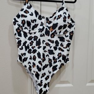 Shein Leopard/Cheetah print one piece swimsuit